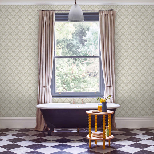 V&A Calico Shell - Ivory Wallpaper