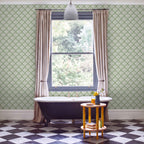 V&A Calico Shell - Verde Green Wallpaper