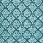 V&A Calico Shell - Aqua Wallpaper