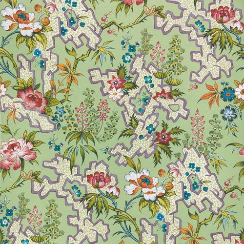 V&A Kilburn's Maze - Verde Green Wallpaper