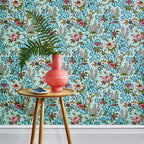 V&A Kilburn's Maze - Celeste Turquoise Wallpaper