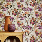 V&A Floral Serenade - Apricot Wallpaper