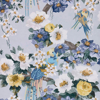 V&A Floral Serenade - Sky Blue Wallpaper