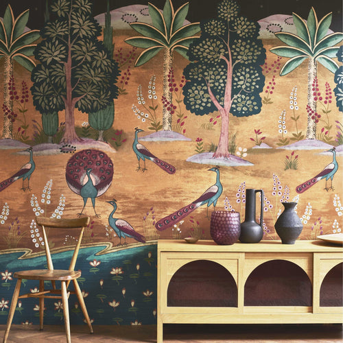 V&A Garland of Ragini - Night Wall Mural