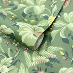 V&A Palmette - Forest Green Wallpaper