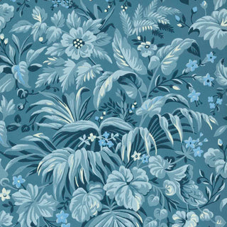 V&A Palmette - Blue Hue Wallpaper
