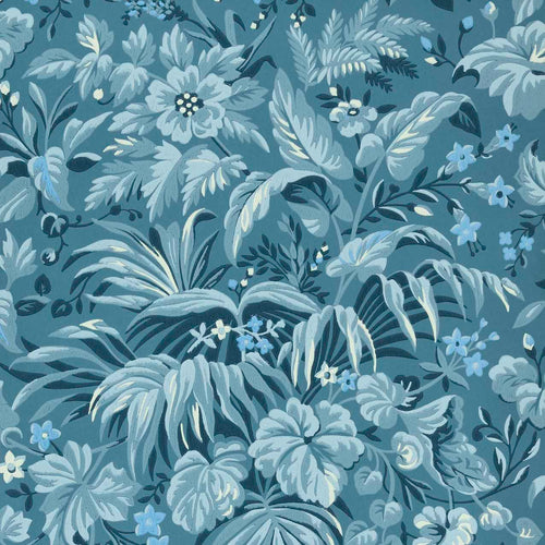 V&A Palmette - Blue Hue Wallpaper