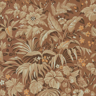 V&A Palmette - Clay Brown Wallpaper
