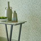 V&A Ornamental Grasses - Sage Green Wallpaper