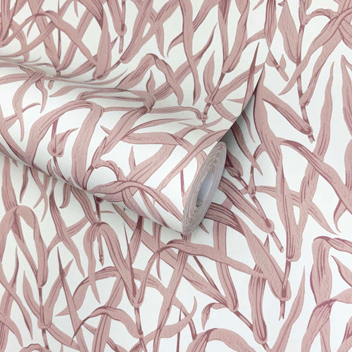 V&A Ornamental Grasses - Rose Pink Wallpaper