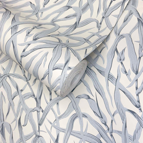 V&A Ornamental Grasses - Pewter Wallpaper