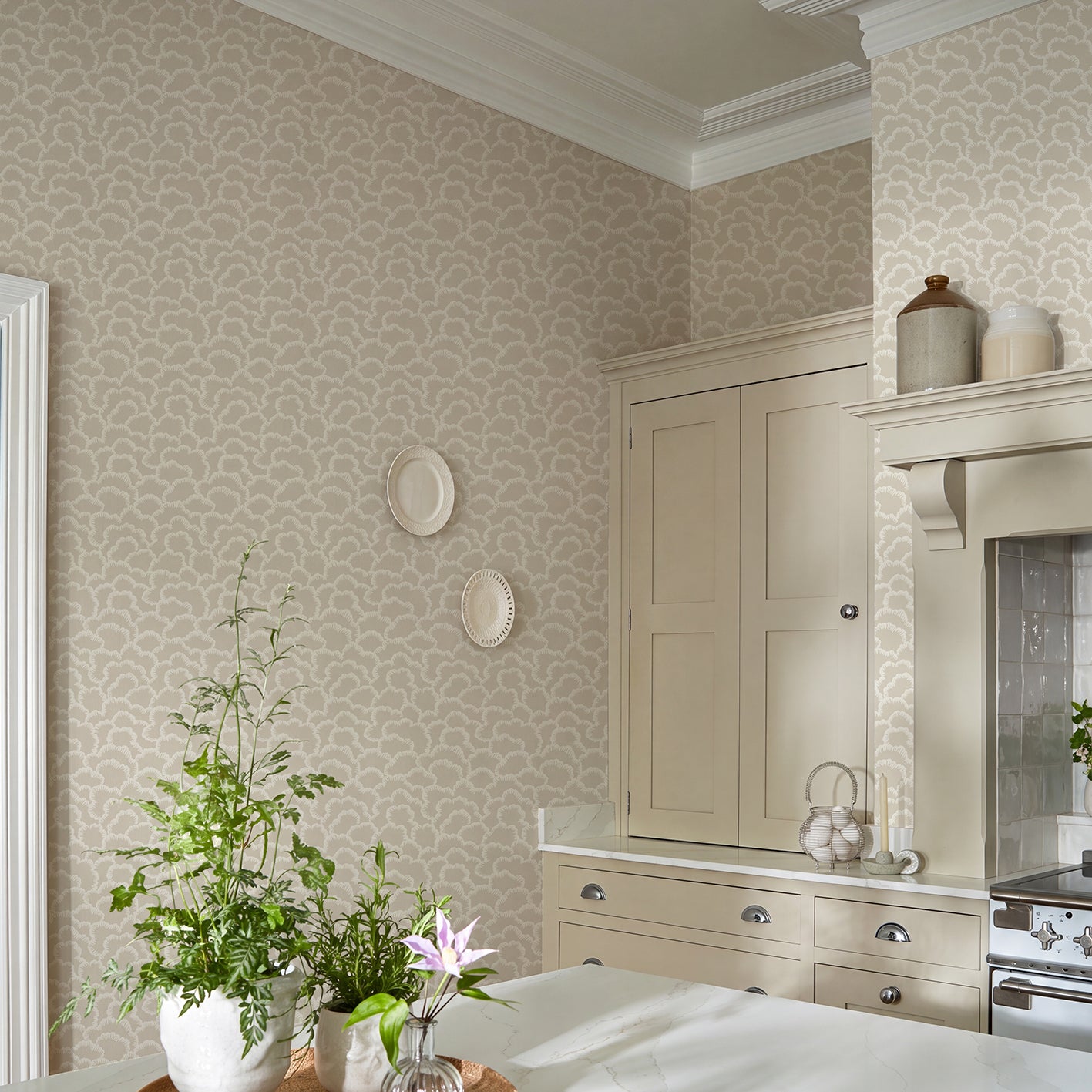 V&A Stratus - Natural Wallpaper