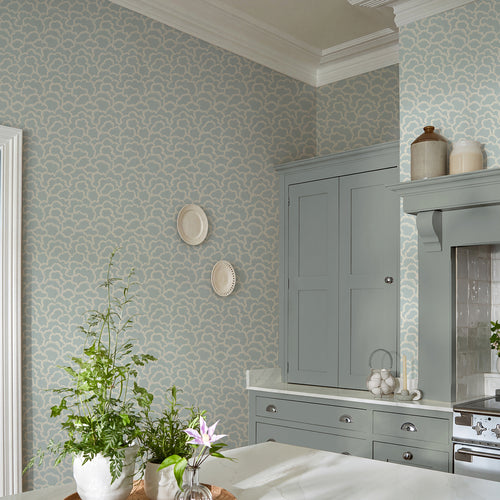 V&A Stratus - Sky Blue Wallpaper