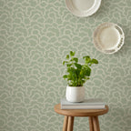 V&A Stratus - Sage Green Wallpaper