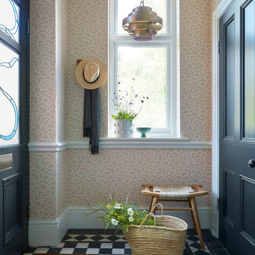 V&A Stratus - Alabaster Pink Wallpaper