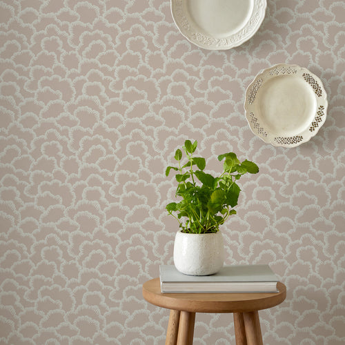 V&A Stratus - Alabaster Pink Wallpaper