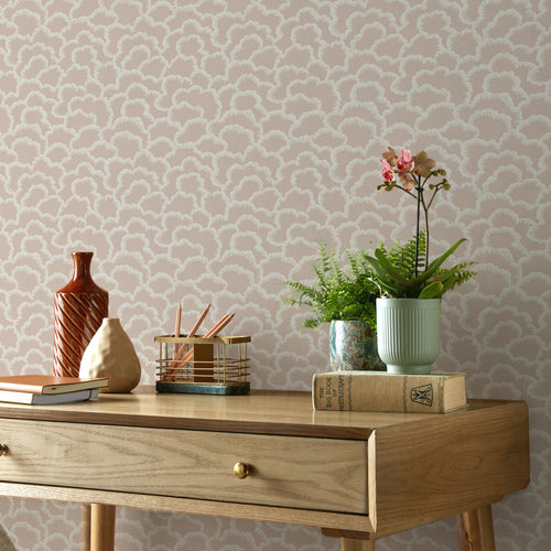 V&A Stratus - Alabaster Pink Wallpaper