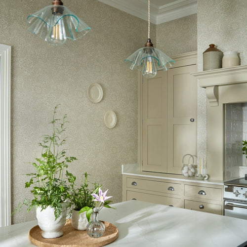 V&A Peony Garden - Natural Wallpaper