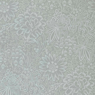 V&A Peony Garden - Pewter Grey Wallpaper