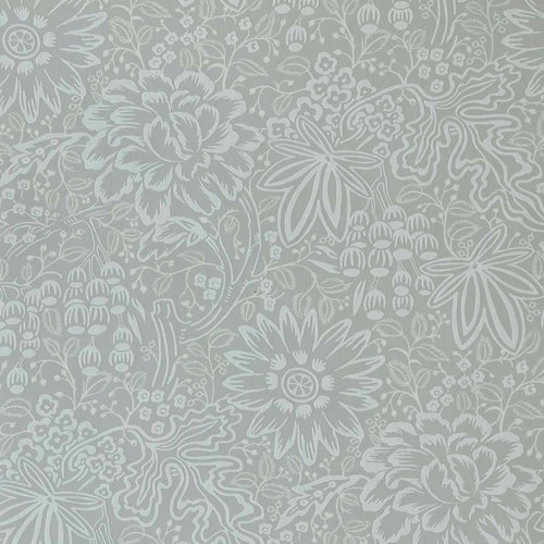 V&A Peony Garden - Pewter Grey Wallpaper