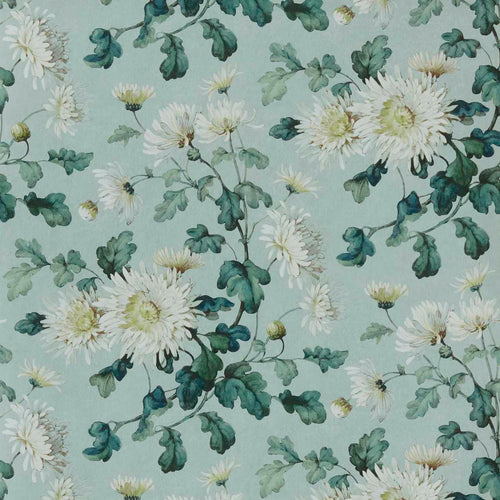 V&A Charlotte - Teal Wallpaper
