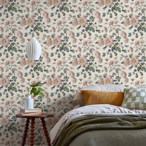 V&A Charlotte - Blush Pink Wallpaper