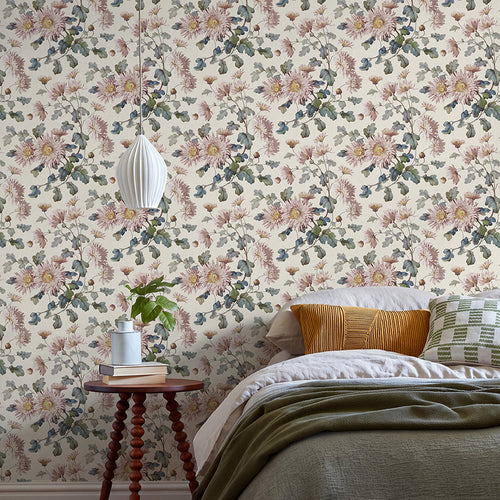 V&A Charlotte - Blush Pink Wallpaper