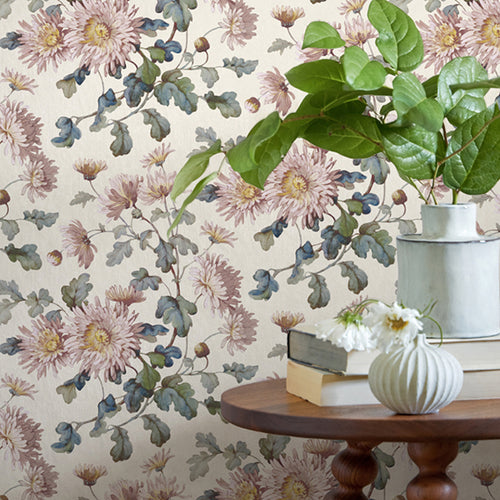 V&A Charlotte - Blush Pink Wallpaper