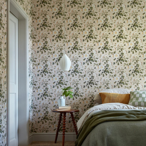 V&A Charlotte - Apricot Wallpaper