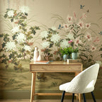 V&A Wisteria Bloom - Alabaster Wall Mural