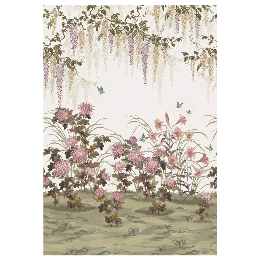 V&A Wisteria Bloom - Heather Wall Mural