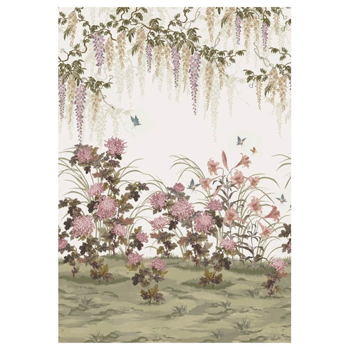 V&A Wisteria Bloom - Heather Wall Mural