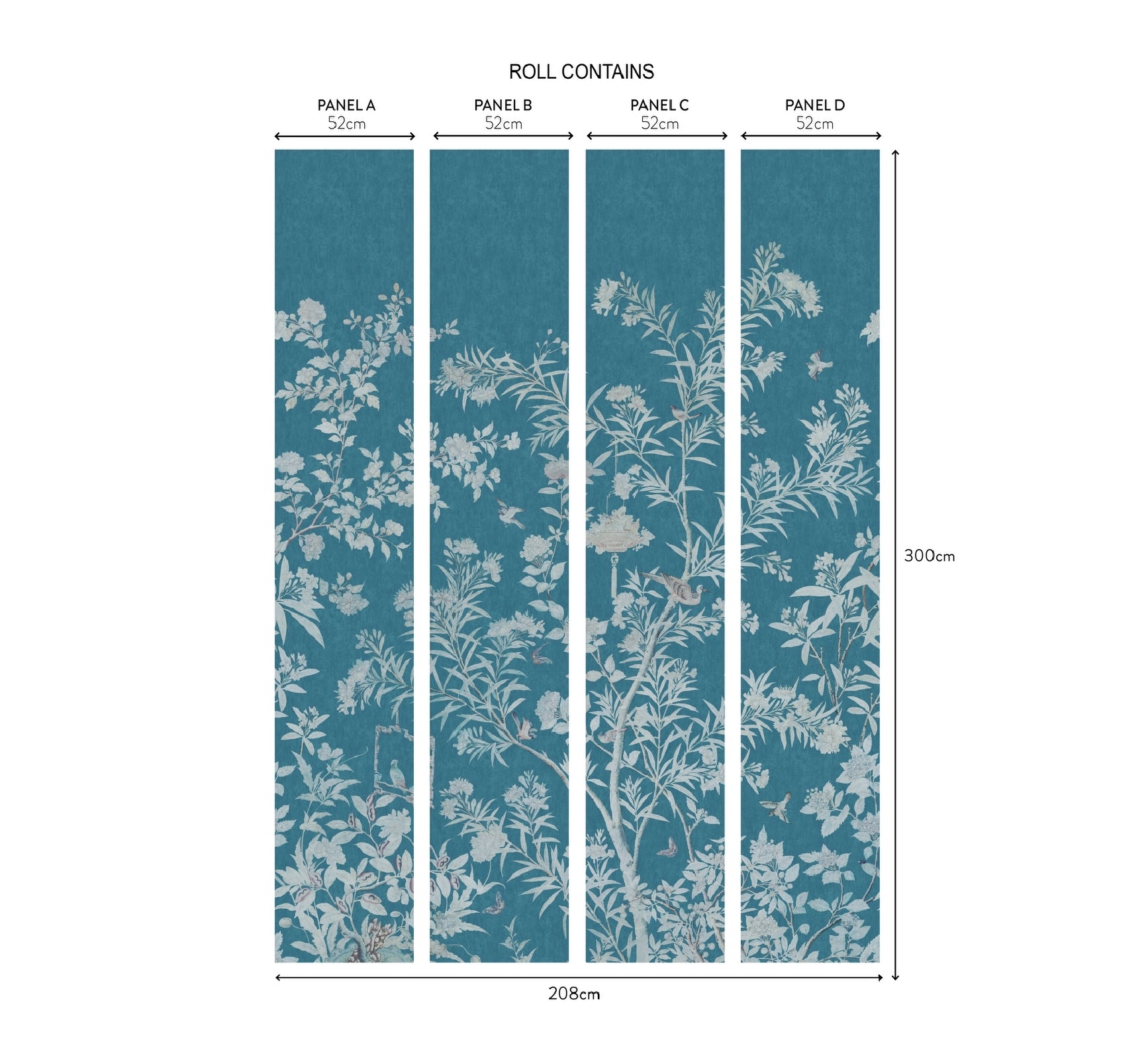 V&A Moor Park - Prussian Blue Wall Mural