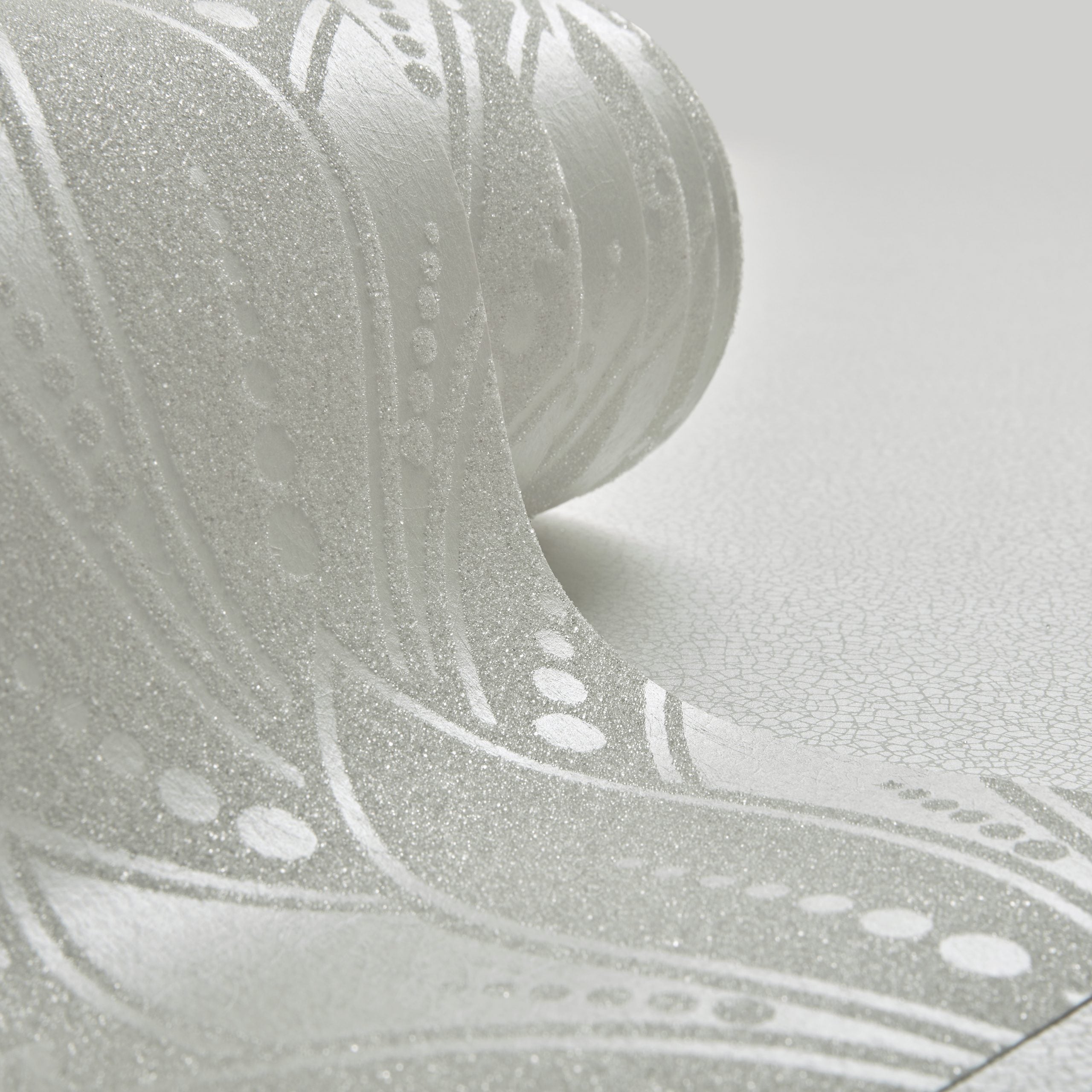 Astoria Pearl Cream Luxury Bead Wallpaper