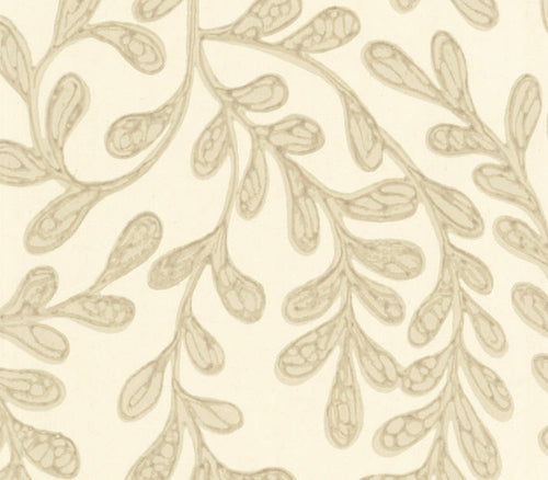Audley Natural Luxury Leaf Wallpaper