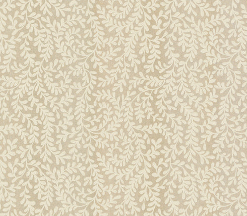 Audley Taupe Metallic Luxury Leaf Wallpaper