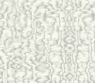 Avington Grey Luxury Moire Wallpaper