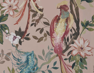 Bird Sonnet Blush Pink Luxury Bird Wallpaper