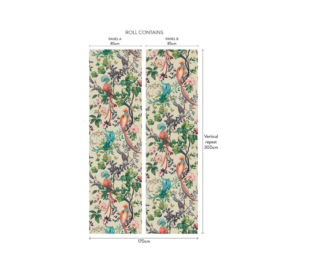 Bird Sonnet Lacquer Luxury Paperweave Wall Mural