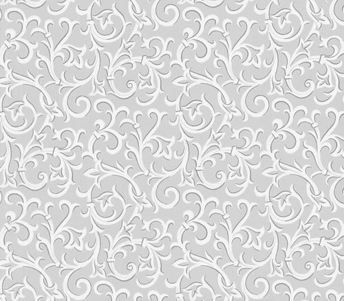 Brodsworth Grey Luxury Patterned Wallpaper