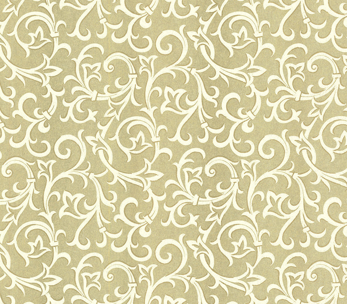 Brodsworth Gold Metallic Luxury Patterned Wallpaper