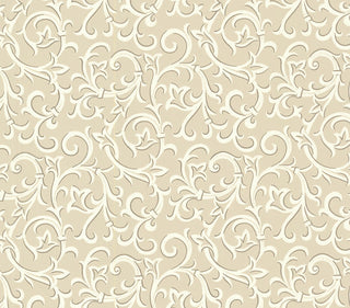 Brodsworth Natural Luxury Patterned Wallpaper