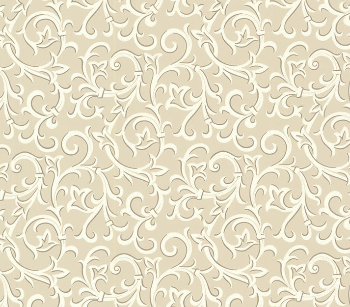 Brodsworth Natural Luxury Patterned Wallpaper