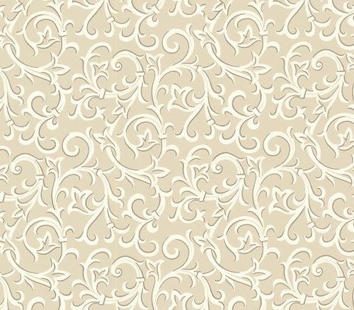 Brodsworth Natural Luxury Patterned Wallpaper