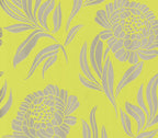 Chatsworth Lime Green Luxury Floral Wallpaper