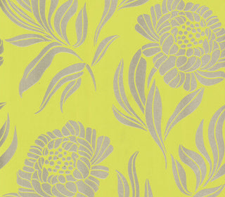 Chatsworth Lime Green Luxury Floral Wallpaper