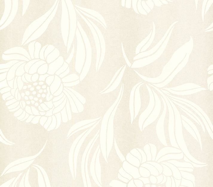 Chatsworth Natural Luxury Floral Wallpaper