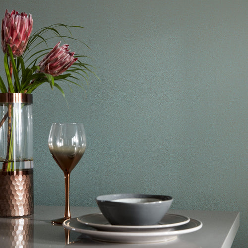 Emile Neo Mint Green Luxury Crackle Wallpaper