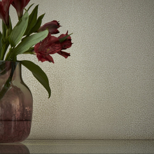 Emile Sand Neutral Luxury Crackle Wallpaper