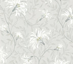 Fairhaven Grey Luxury Floral Wallpaper